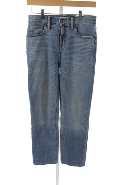 Vince Women Blue Straight Jeans Cotton Mid Rise Size 26