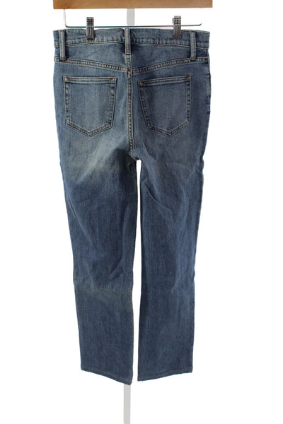 Vince Women Blue Straight Jeans Cotton Mid Rise Size 26