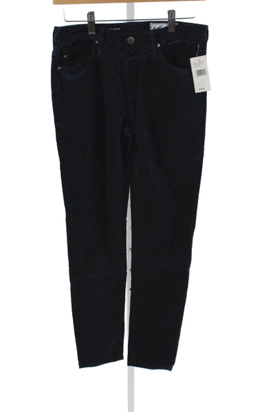 AG Adriano Goldschmied Womens Ankle Blue Cotton Pants Size 28