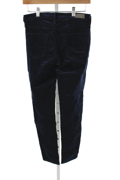 AG Adriano Goldschmied Womens Ankle Blue Cotton Pants Size 28