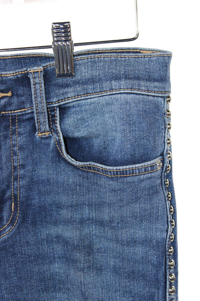 Current/Elliott Women Skinny Studded Blue Jeans Size 27
