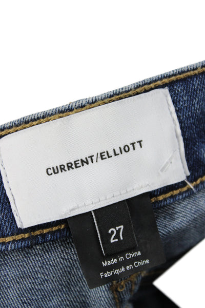 Current/Elliott Women Skinny Studded Blue Jeans Size 27