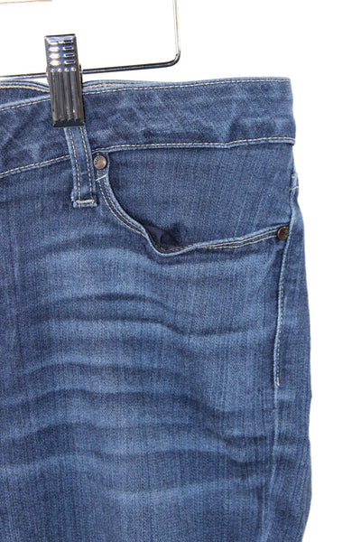 Paige Womens Skinny Blue Jeans Cotton Blend Mid Rise Inseam 28 Size 31