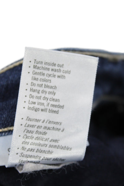 Paige Womens Skinny Blue Jeans Cotton Blend Mid Rise Inseam 28 Size 31