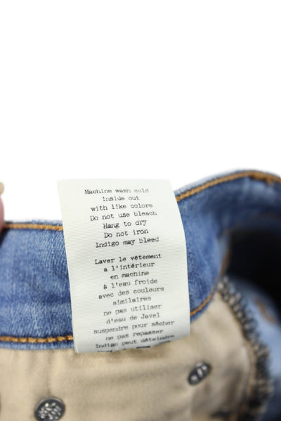 Rag & Bone Women Ankle Jeans Blue Mid Rise Cotton 27 Inseam Size 26