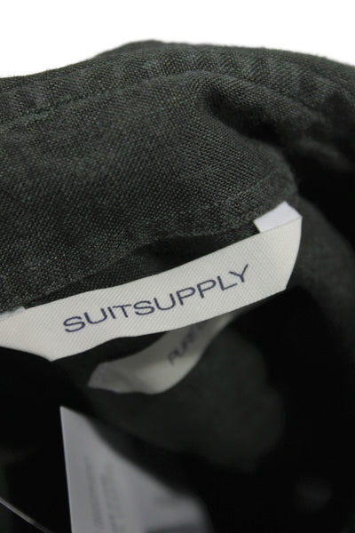Suit Supply Mens Linen Long Sleeve Button Up Shirt Size 39/40/15.5/15.75
