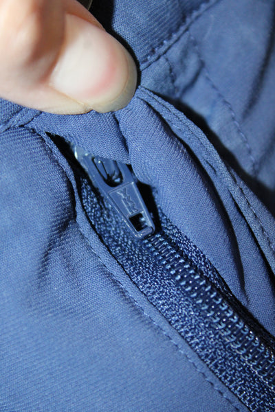 Redvanly Mens Chino Pants Blue Button 75% Nylon Athleisure Size M