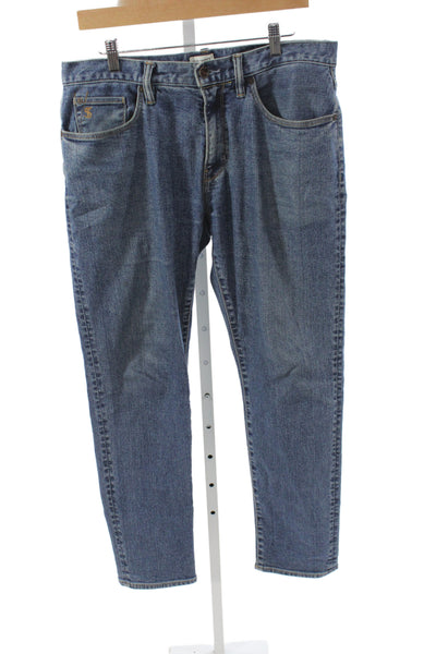 Todd Snyder White Label Mens Straight Jeans Blue Cotton Button Size 32