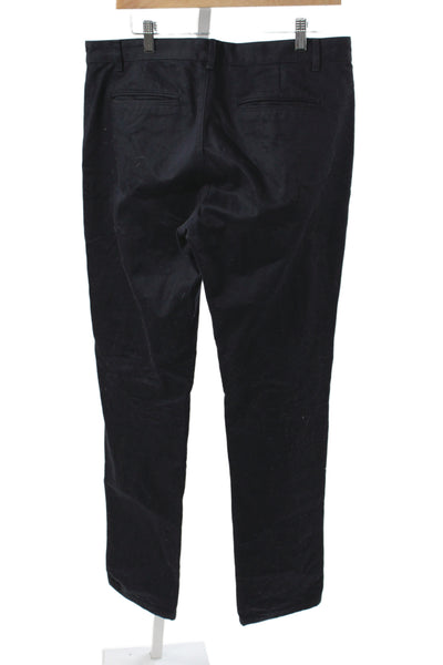 A.P.C. Mens Chinos Black Cotton Button Fly Size 32