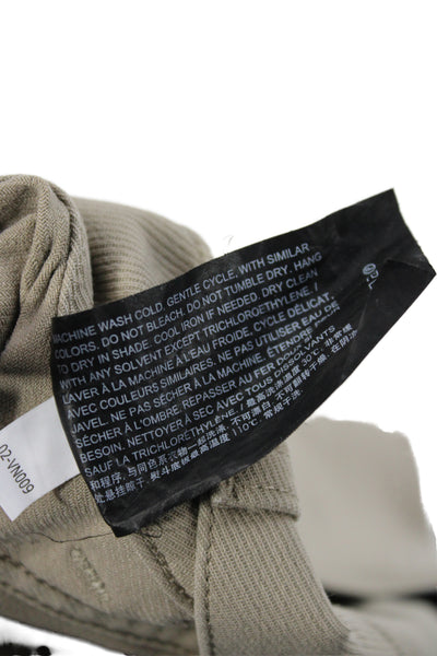 Theory Mens Chino Pants Beige Button Cotton Blend Size 32