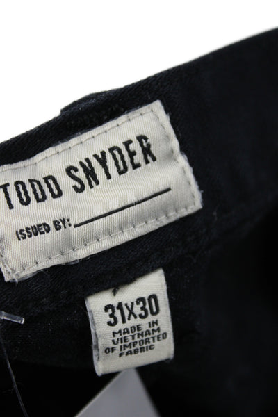 Todd Snyder White Label Mens Straight Black Cotton Jeans Casual Size 31