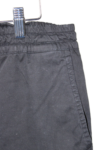 Polo Ralph Lauren Mens Black Cargo Pants Cotton Drawstring Inseam 29 Size M