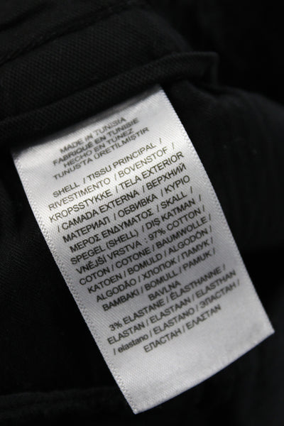 Polo Ralph Lauren Mens Black Cargo Pants Cotton Drawstring Inseam 29 Size M