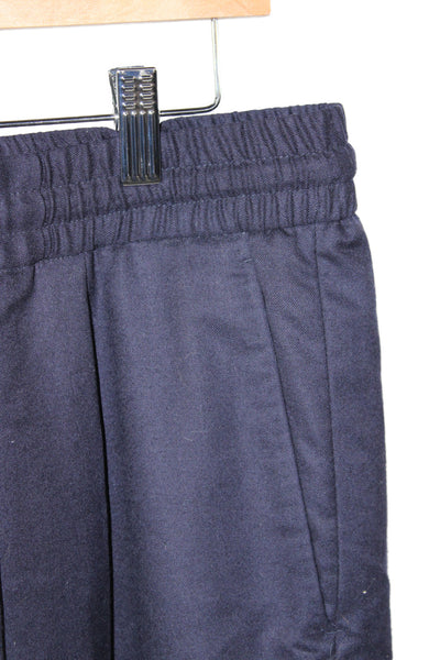 Vitale Barberis Mens Jogger Pants Blue Wool Drawstring Solid Size 48