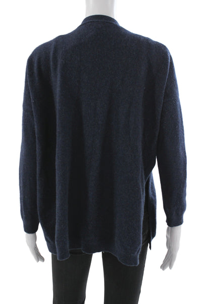 Theory Women Cashmere V-Neck Cardigan Blue Long Sleeve Size PP
