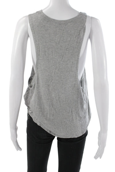 Beyond Yoga Women Gray Athleisure Basic Sleeveless Tank Micro Modal Size S