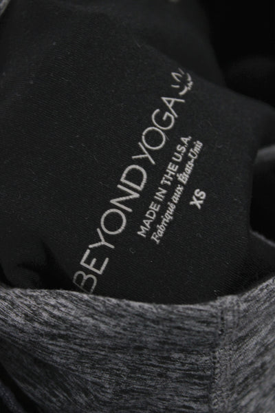 Beyond Yoga Women Ankle Leggings Gray Flecked Athleisure Size XS