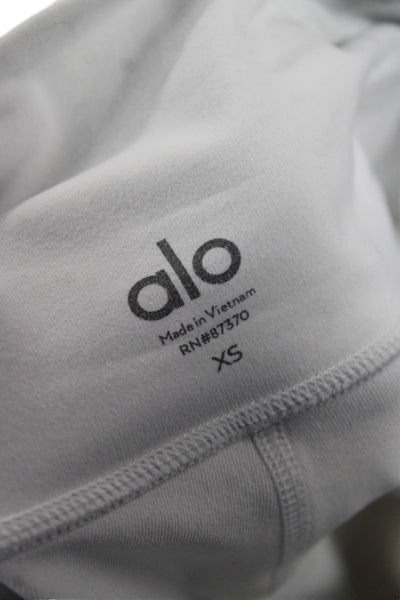 Alo Womens Ankle Leggings White Athleisure Size XS