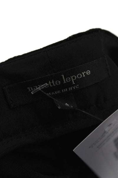 Nanette Lepore Women Dress Pants Black Zip Inseam 34 Size 4