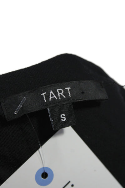 Tart Women Black V Neck Sleeveless Romper Casual 95% Modal Size S