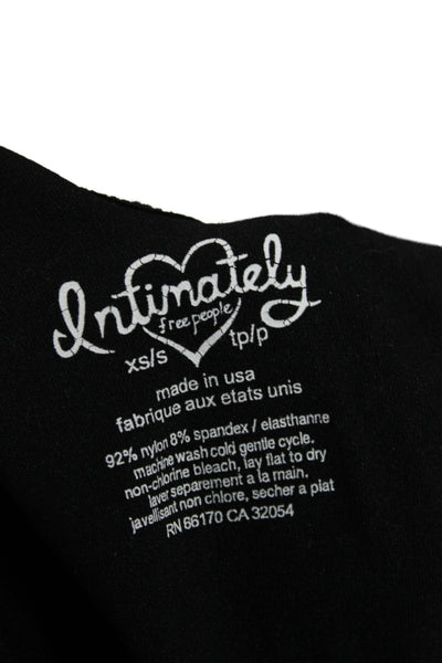 Intimately Free People Women Black Bodycon Dress Sleeveless Scoop Neck Size XS