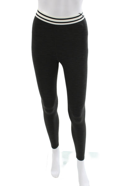 Splits 59 Womens Ankle Striped Black Leggings Athleisure Size S