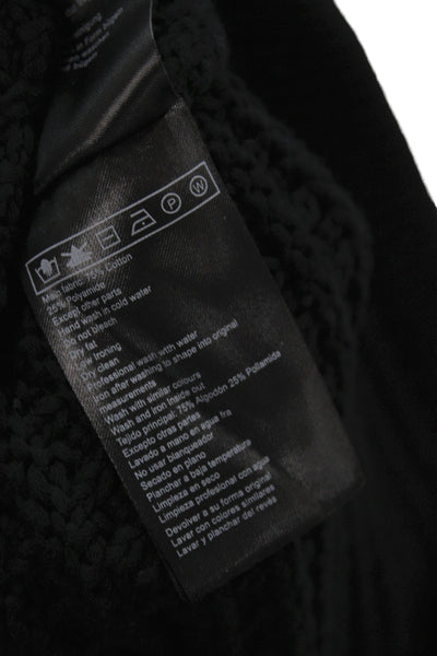 Ba&Sh Women Black Long Sleeve Cardigan Round Neck Size 0