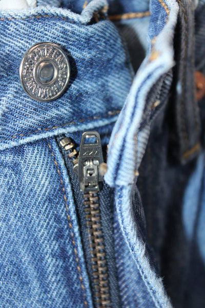 Citizens of Humanity Womens Cropped Jeans Blue Mid Rise Button Size 24