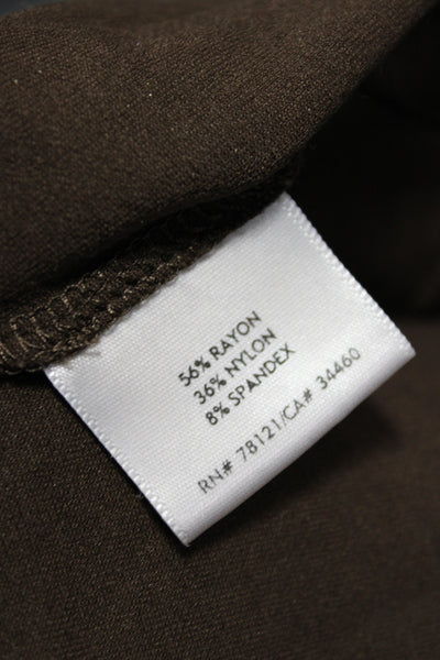 Eileen Fisher Women Maxi Dress Brown V Neck 3/4 Sleeve Midcalf Size 1X