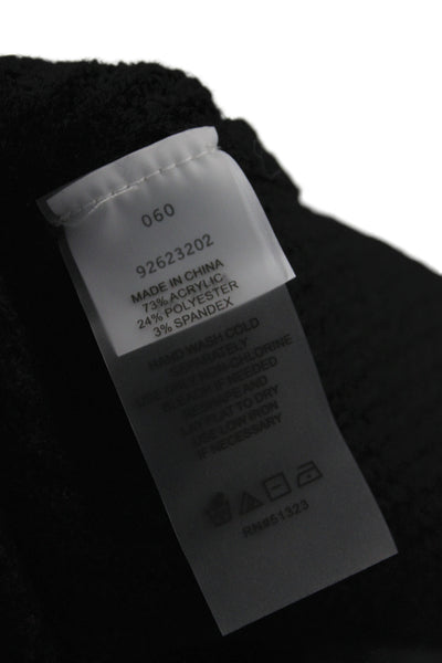 Eileen Fisher Women Pullover Black Sparkly Round Neck Long Sleeve Size 1X