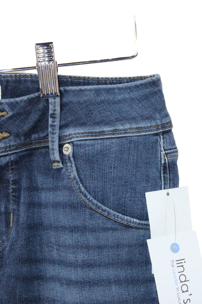 Hudson Womens Skinny Mid Rise Blue Jeans Size 25