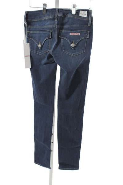 Hudson Womens Skinny Mid Rise Blue Jeans Size 25