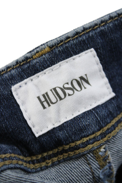 Hudson Womens Skinny Mid Rise Blue Jeans Size 25