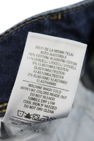 Hudson Womens Skinny Mid Rise Blue Jeans Size 25