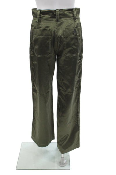 COS Womens Carpenter Pants Green Casual Size 2