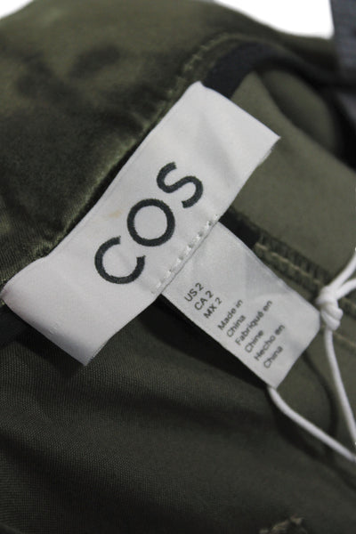 COS Womens Carpenter Pants Green Casual Size 2