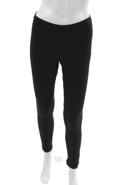 J. Mclaughlin Womens Ankle Black Striped Leggings Size S