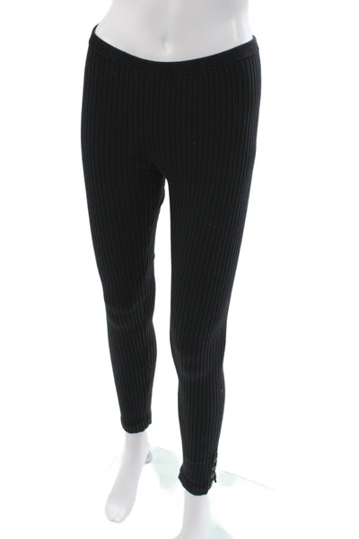 J. Mclaughlin Womens Ankle Black Striped Leggings Size S