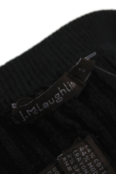 J. Mclaughlin Womens Ankle Black Striped Leggings Size S