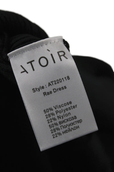 Atoir Women Bodycon Halter Black Long Sleeve Dress Size 8