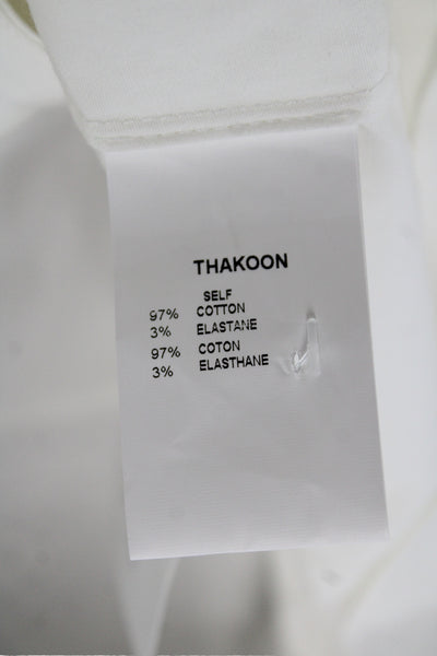 Thakoon Addition Womens Camisole Blouse White Halter Sleeveless Cotton Size 0