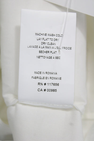 Thakoon Addition Womens Camisole Blouse White Halter Sleeveless Cotton Size 0