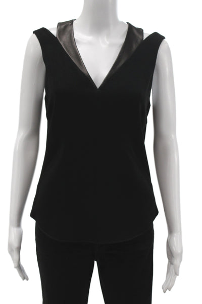 Rag & Bone Women Black V-Neck Camisole Zip Closure Size 2