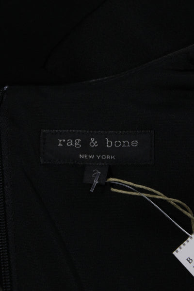 Rag & Bone Women Black V-Neck Camisole Zip Closure Size 2