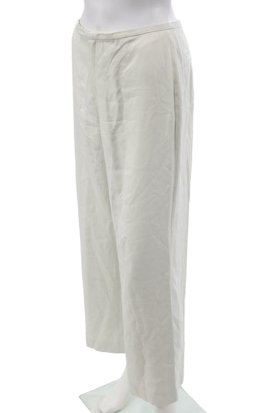 Banana Republic Womens Ivory Silk Dress Pants 28 Inseam Size 4