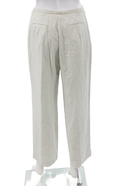 Banana Republic Womens Ivory Silk Dress Pants 28 Inseam Size 4
