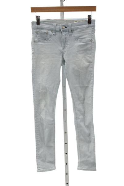 Rag & Bone Womens Skinny Mid Rise Blue Cotton Jeans Size 26
