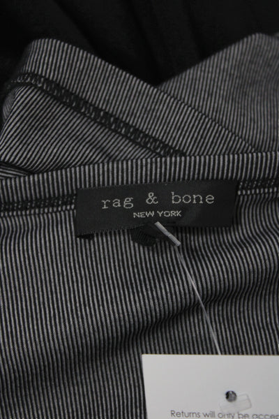 Rag & Bone Women Striped Gray Maxi Dress Sleeveless Scoop Neck Size M