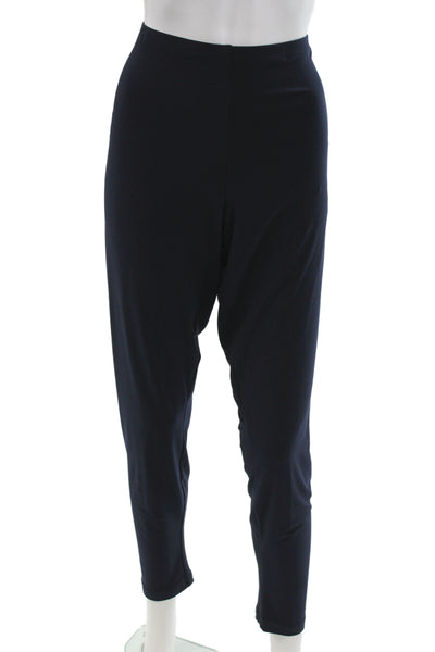 Sympli Womens Black Pull On Ankle Pants Plus Size 14