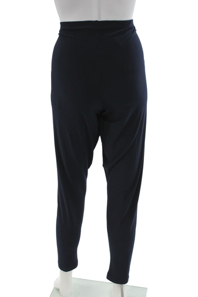 Sympli Womens Black Pull On Ankle Pants Plus Size 14